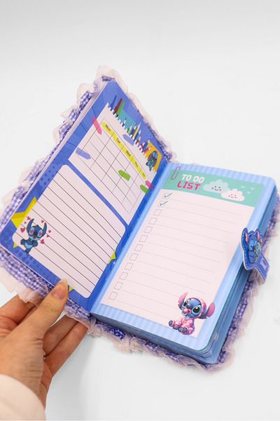 EFBUTİK Blue Stitch Magnet Cover Notebook