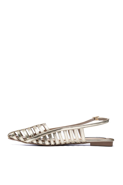 Dedos 9105 Women's Pointed Toe Open Back Ballerinas