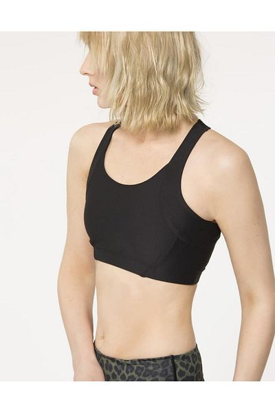 Vie Active Gabrielle Black Sports Bra