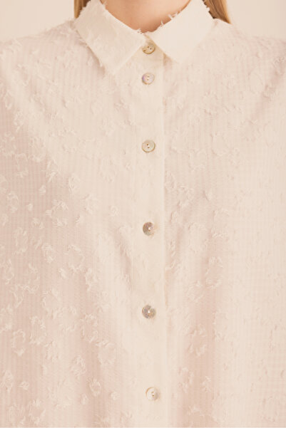 Aker Kumaşı Püskül Detaylı Tunik