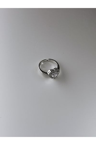 LUNARJA Heart Zircon Stone Adjustable Ring