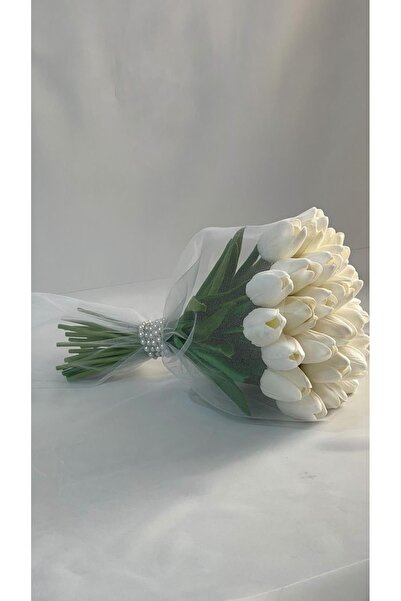 Genel Markalar Islak Lale Gelin Buketi Tüllü Kontef