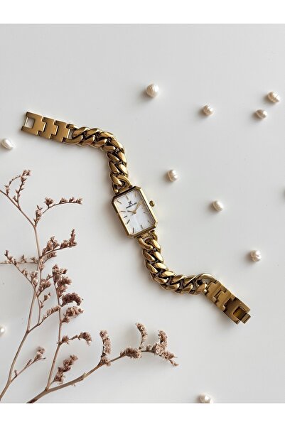 Daniel Klein Gold Renk Zincirli Kadın Kol Saati