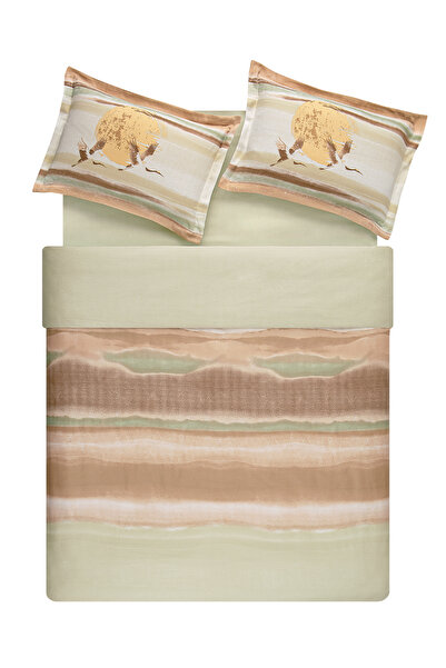 Puffy Luca Çift Kişilik Saten Nevresim Takımı - Defne