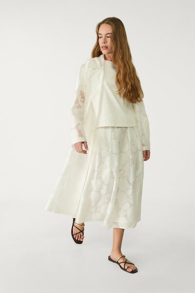 Stradivarius Jacquard Layered Midi Skirt Limited Edition