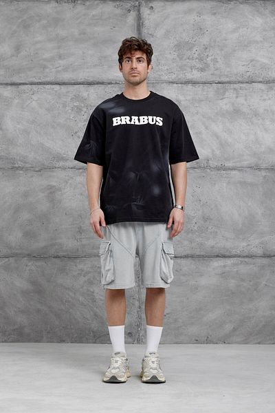 NOMARC Μαύρο μπλουζάκι Brabus Written Oversize