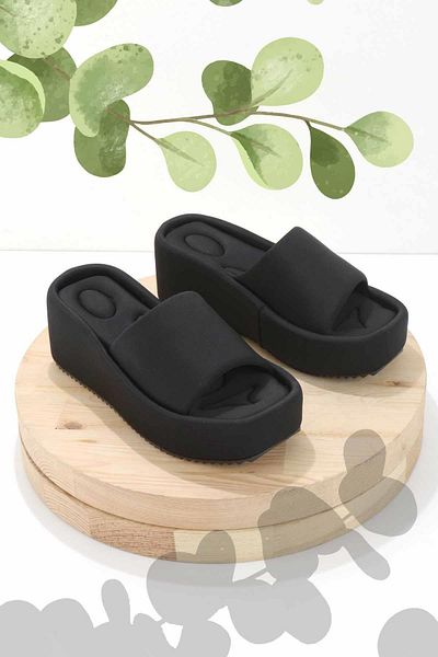 Bambi Black Stretch Women's Slippers K04188139717