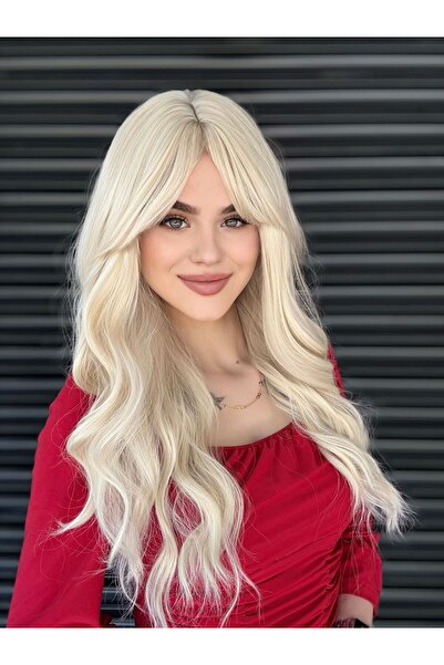 Fenomen Peruk Platin Perçemli Dalgalı Özel Vip Peruk