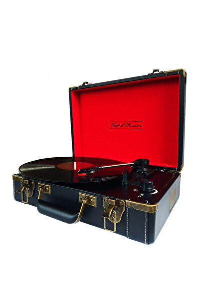 Record Master T317ub Retro Pikap - Siyah - Bluetooth - Şarj Edilebilir