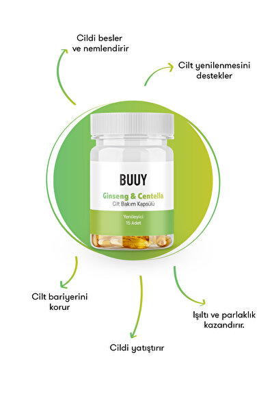 Buuy Ginseng & Centella Yenileyici Cilt Bakım Kapsülü ( Soft Gel )