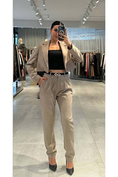 Zen Pantalon Krop Ceket Takım-S