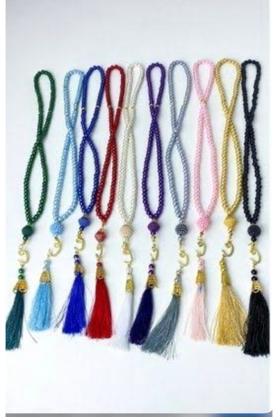 Muensu 5 Pieces of Pearl Crystal Prayer Beads 99” Hajj, Umrah, Gift, Distribution, Luxury Prayer Beads