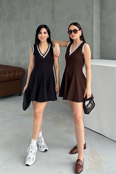 Seda Yalçın Atelier Brown Zr Model Flounce Mini Dress