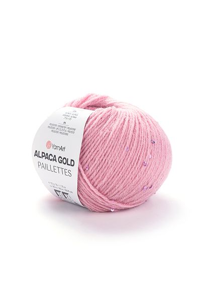 Yarnart Alpaca Gold Paillette - Blue Hand Knitted Yarn