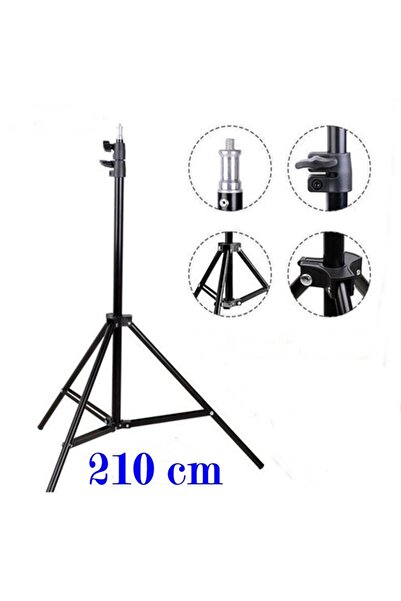 DeftHike 2.1 Metre Sarsılmaz Metal Tripod Işık Tripodu Universal Fotoraf Maki...