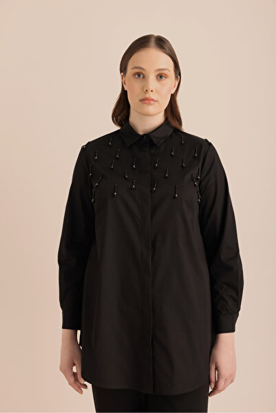 Aker İşlemeli Cotton Gömlek