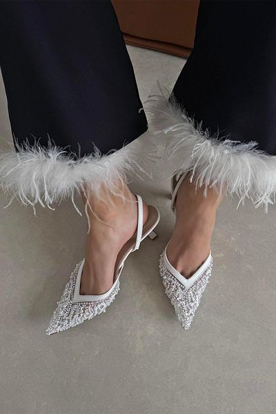 STRASWANS Harmony Women's Heeled Shoes - White