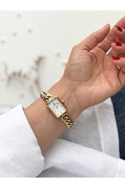 Daniel Klein Gold Renk Zincirli Kadın Kol Saati
