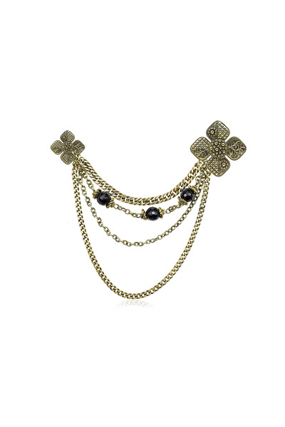 Bayemeyc CELESTIA ALTIN KAPLAMA BROŞ