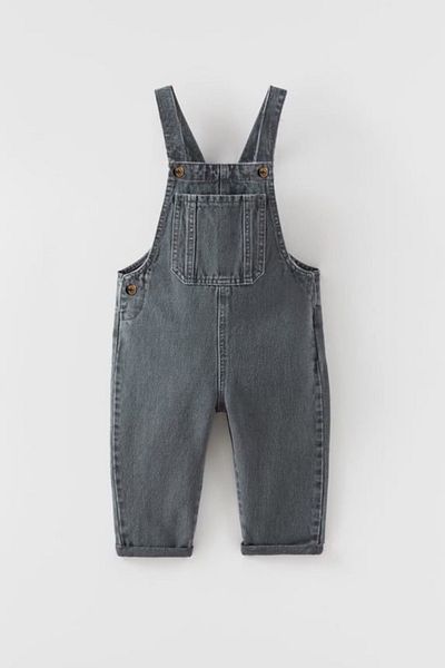 Monila Unisex Kids Denim Fabric Salopet