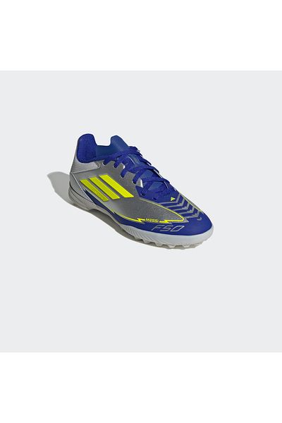 adidas F50 League Messi Kids Gray Turf Football Shoes