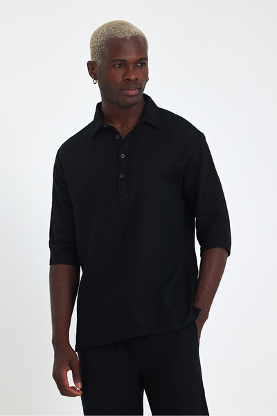 Weyeze Short Sleeve Linen Shirt Af-Y18007Lns