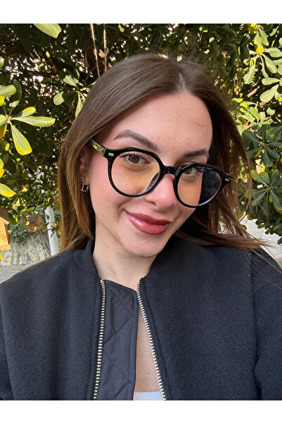 Melinora Elisa Yuvarlak Retro Optik Uyumlu Blue Block Mavi Işık Koruyucu Gözl...