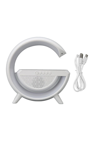 nelerbulurum ŞARJLI 7 RENKLİ ANİMASYONLU KABLOSUZ ŞARJ ÖZELLİKLİ USB/SD/Bluetooth TAŞINABİLİR HOPARLÖR