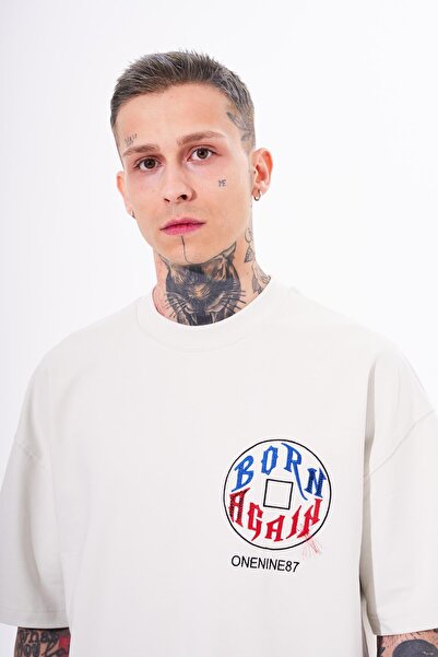 Machinist Чоловіча футболка Just Wait з принтом, великого розміру, сірого кольору