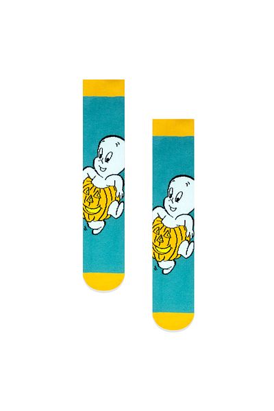 DE&BA SocksWear Unisex Casper Halloween Patterned Socks