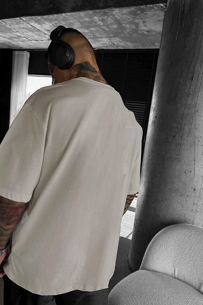 Millionaire Tricou pentru bărbați, cu imprimeu Stone Deer, cu croiala largi, cu croiala largi