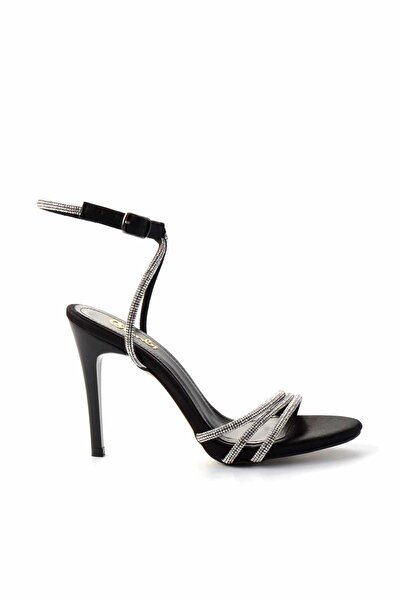 Bambi Black Satin Women's Evening Dress Shoes05726030238