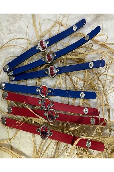 SPIDERMAN 6 Pieces Spiderman Party Bracelet Spiderman Concept Birthday Gift Bracelet