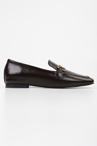 Shoeberry Women's Daze Brown Skin Ballerinas