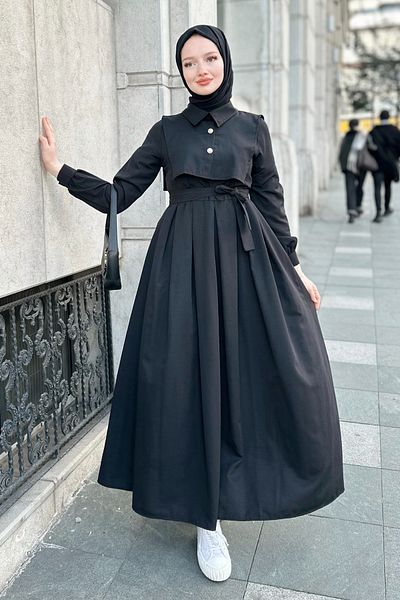Gizce Elvie Black Dress