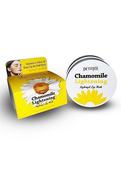 Petitfee Petitfee Chamomaile Lightening Hydrogel Eye Mask 84g - Brightening hydrogel eye patches