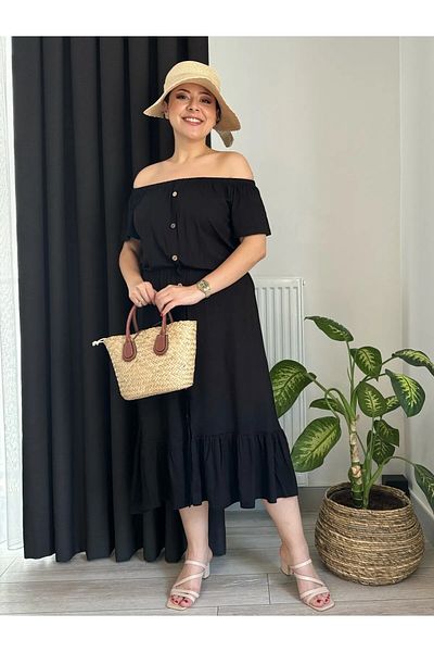 MODA ΓΥΝΑΙΚΕΙΟ ΜΕΓΑΛΟ ΜΕΓΕΘΟΣ MADONNA ΦΟΥΣΤΑ ΦΟΥΣΤΑ ΜΕ ΚΟΥΜΠΙ ΕΜΠΛΑΣΤΙΚΟ ΦΟΡΕΜΑ ΒΙΣΚΟΣ