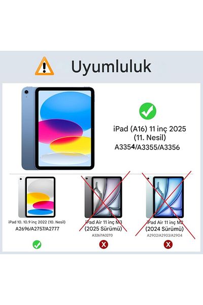 UnDePlus حافظة متوافقة مع iPad الجيل الحادي عشر A16 مقاس 11 بوصة/الجيل العاشر مقاس 10.9 بوصة مع حامل أنيق للأطفال