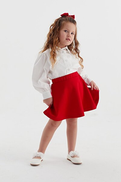 MARKALİSTE Red Children's Scuba Skirt