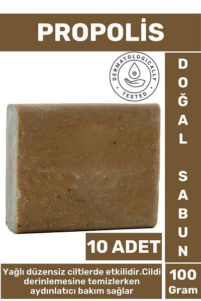 Wintoup Special Production Natural Skin Cleansing Brightening Moisture Balancing Anti-Aging Propolis Soap 10 Pieces