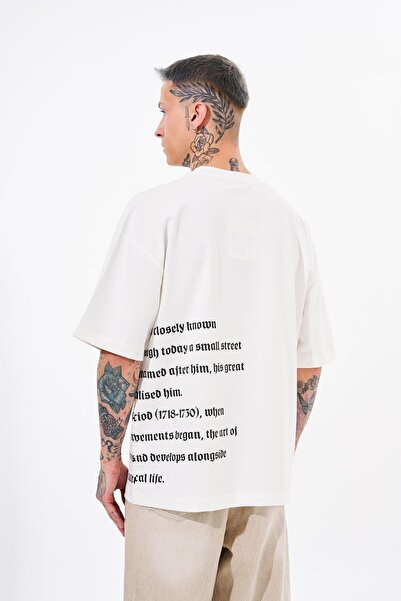 Machinist Ανδρικό κεντημένο μπλουζάκι με λεπτομέρεια εκρού