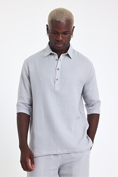 Weyeze Short Sleeve Linen Shirt Af-Y18007Lns