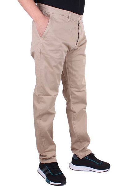 Twister Jeans Pantaloni de pânză pentru bărbați - Twister Togo 728 Bej cu talie înaltă și picior confortabil