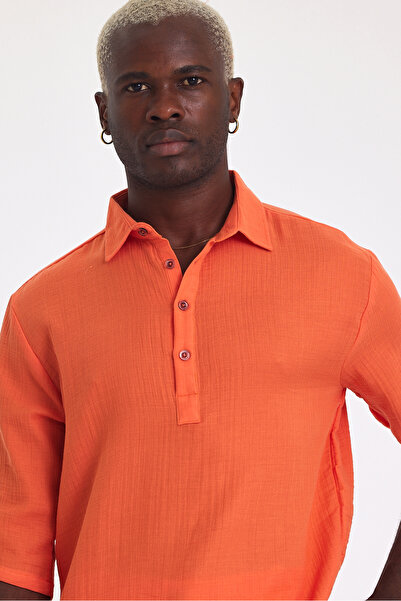 Weyeze Short Sleeve Linen Shirt Af-Y18007Lns