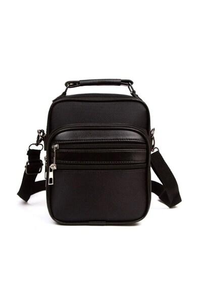Newish Men's Black Adjustable Cross Shoulder Strap Daily Shoulder and Hand Bag