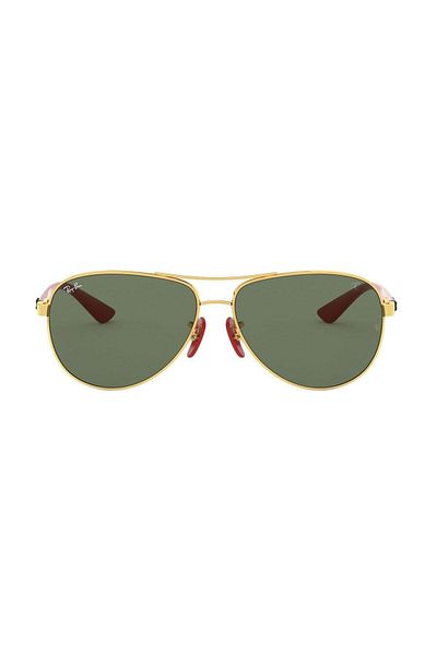 Ray-Ban Ray Ban Man Pilot Ferrari Sunglasses- Rb 8313m - Lense Size:61mm - Arista