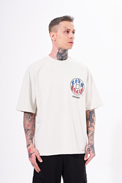 Machinist Чоловіча футболка Just Wait з принтом, великого розміру, сірого кольору