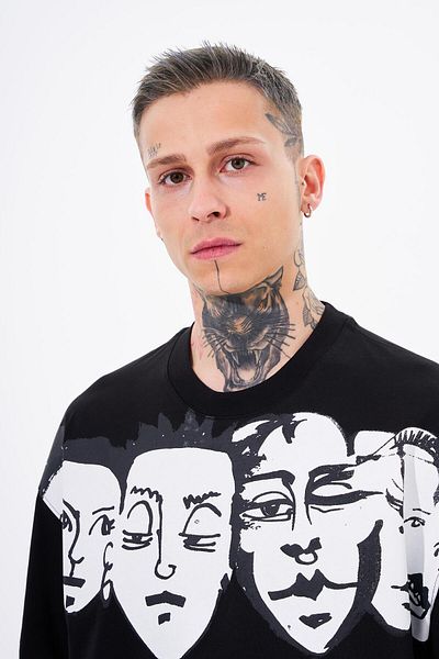 Machinist Macstar Heads Men's Oversize Black T-Shirt