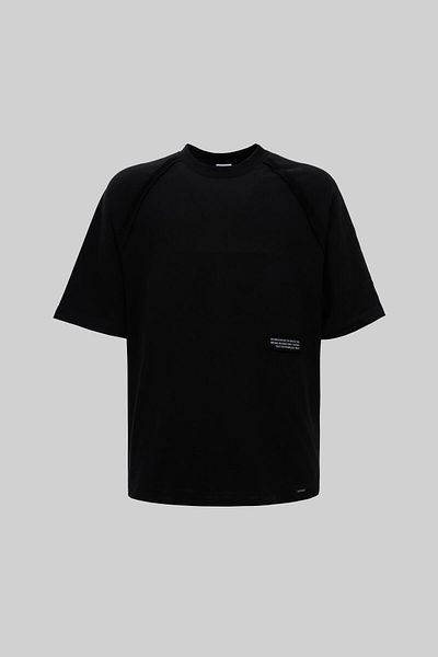 Machinist Tricou negru oversize cu imprimeu de cai pentru bărbați