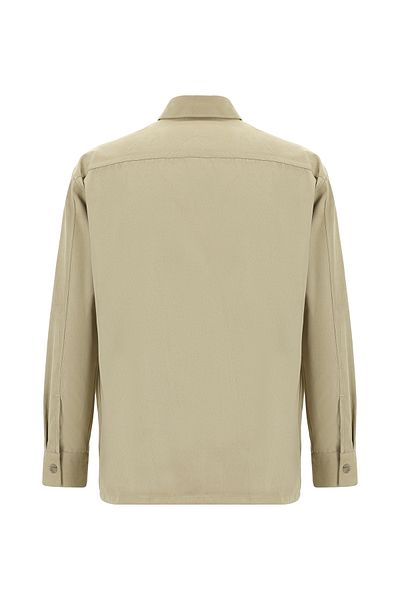 Abdullah Kiğılı Long Sleeve Oversize Suede Shirt